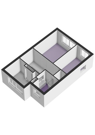 Floorplan - Beetsstraat 6, 3261 PL Oud-Beijerland